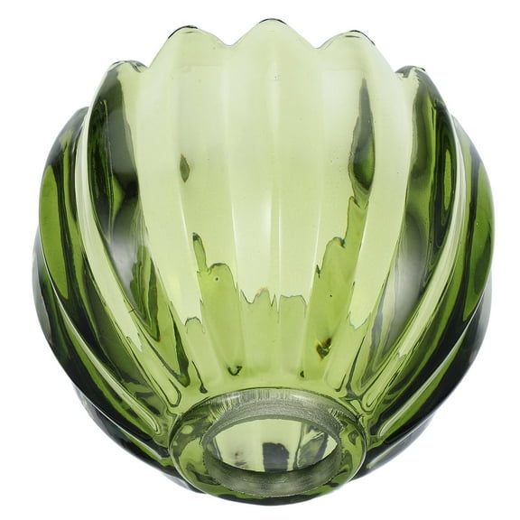 Niceauty Green Glass Lamp Shade Pumpkin Table Lamp Cover Handcrafted Artistic Pendant Light