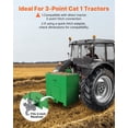thumbnail image 2 of VEVOR Ballast Box 3 Point Category 1 Tractor Heavy-Duty Thickened Hard Steel Green, 2 of 9