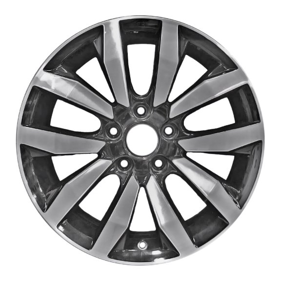 Remanufactured Machined and Painted Black Aluminum Wheel 17 x 7 42700SNXC71 fits 2014-2015 Honda Civic