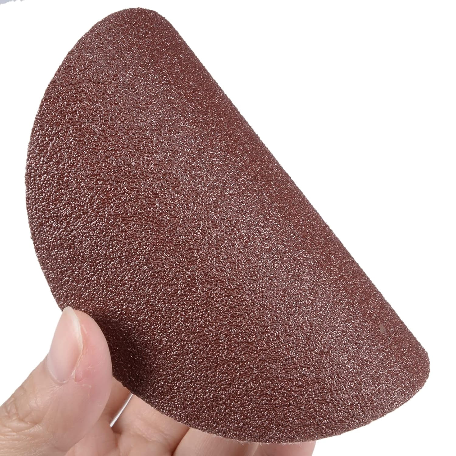 FRKSMD-50 Pcs Sanding Discs Hook and Loop Backing - [4 Inch x 80 Grits] Aluminum Oxide Sandpapers for Orbital Sander Round Sanding Papers