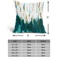 thumbnail image 6 of Teal White Gold Pillow Covers 20X20 Inch Set of 2 Morden Abstract Graffiti Decorative Pillow Cases Neutral Minimali Watercolor Cotton Linen Cushion Case Home Decor for Sofa Couch Porch Outdoor, 6 of 6