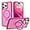 Rose, variant on for iPhone 15 Pro Case with Invisible  Ring Stand Translucent iPhone 15 Pro Phone Case 6.1" [Compatible with MagSafe][-Grade Drop Protection][Great Grip Feeling], Rose