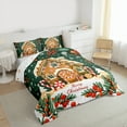 thumbnail image 3 of Castle Fairy Gingerbread Man Candy Cane 2Pcs Bedding Comforter Set for Kids Children Boys Girls,Merry Christmas Twin Comforter Sets,Xmas Festival Theme Breathable Bedding Set,Breathable Home Decor, 3 of 8