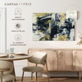 thumbnail image 5 of Elephant Stock Graffiti Wall Indigo Wall Art - Horizontal Canvas Wall Art - Living Room Wall Decor - Abstract Canvas - Blue And Yellow Decor By Silvia Vassileva - 30" x 20", 5 of 8