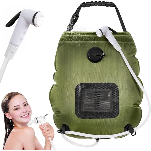MISSMILE Camping Shower Bag, 5 Gal/20L Solar Heating Camping Shower with Hose and Shower Head,Portable Shower for Camping,Solar Shower