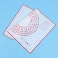thumbnail image 3 of Silicone Dough Rolling Mat with Measurement Non Stick Baking Mat Kitchen Tools for Cookie Pizza Pastry (Red), 3 of 8