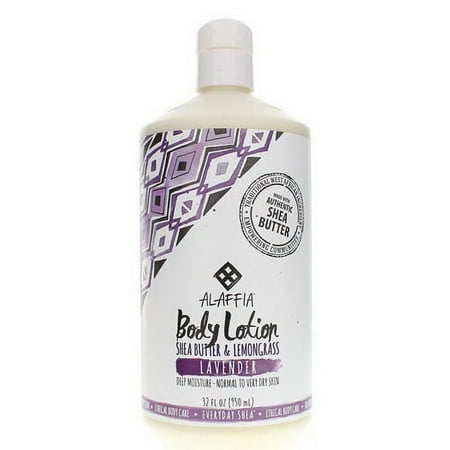 Alaffia Everyday Shea Lavender Body Lotion, 32 Oz