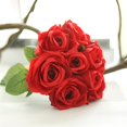 thumbnail image 3 of PENGXIANG Artificial Rose Bunch Silk Artificial Flowers Real Touch for Wedding Home Decor, 3 of 6