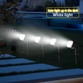 thumbnail image 4 of Gecau Solar Spot Lights Solar Charging, 38 LEDs IP65 Waterproof Landscape Lighting, Dark Sensing Auto On/Off Wall Mount or Ground Stake, Yard Patio Pathway(White light), 4 of 5
