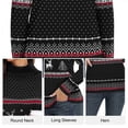 thumbnail image 5 of Asklazy Women's Turtleneck Sweater Long Sleeve Cozy Warm Casual Lightweight Soft Pullover Jumper Tops,US Size,Christmas Elk Black,M, 5 of 8