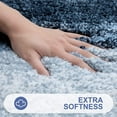 thumbnail image 2 of Luxury Bathroom Rug Mat, Extra Soft and Absorbent Bath Rug, Non-Slip Plush Shaggy Bath Carpet Runner, Machine Wash Dry, Bath Mats for Bathroom Floor, Tub and Shower, 47x24, Navy Blue, 2 of 6