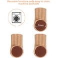 thumbnail image 2 of 4 protectores de suelo para patas de sillas, patas de muebles, patas de sillas, patas de muebles, almohadillas antideslizantes para muebles de 1 a 2 pulgadas, color caqui ER, 2 of 5
