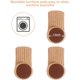 thumbnail image 2 of 24 piezas de calcetín para silla de color caqui para patas de silla, patas de muebles, almohadillas antideslizantes para patas de silla de 4 a 7 cm de diámetro., 2 of 5