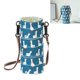 thumbnail image 1 of Quilt cover, cotton and linen, blue duck pattern, 1 piece, 1 of 5