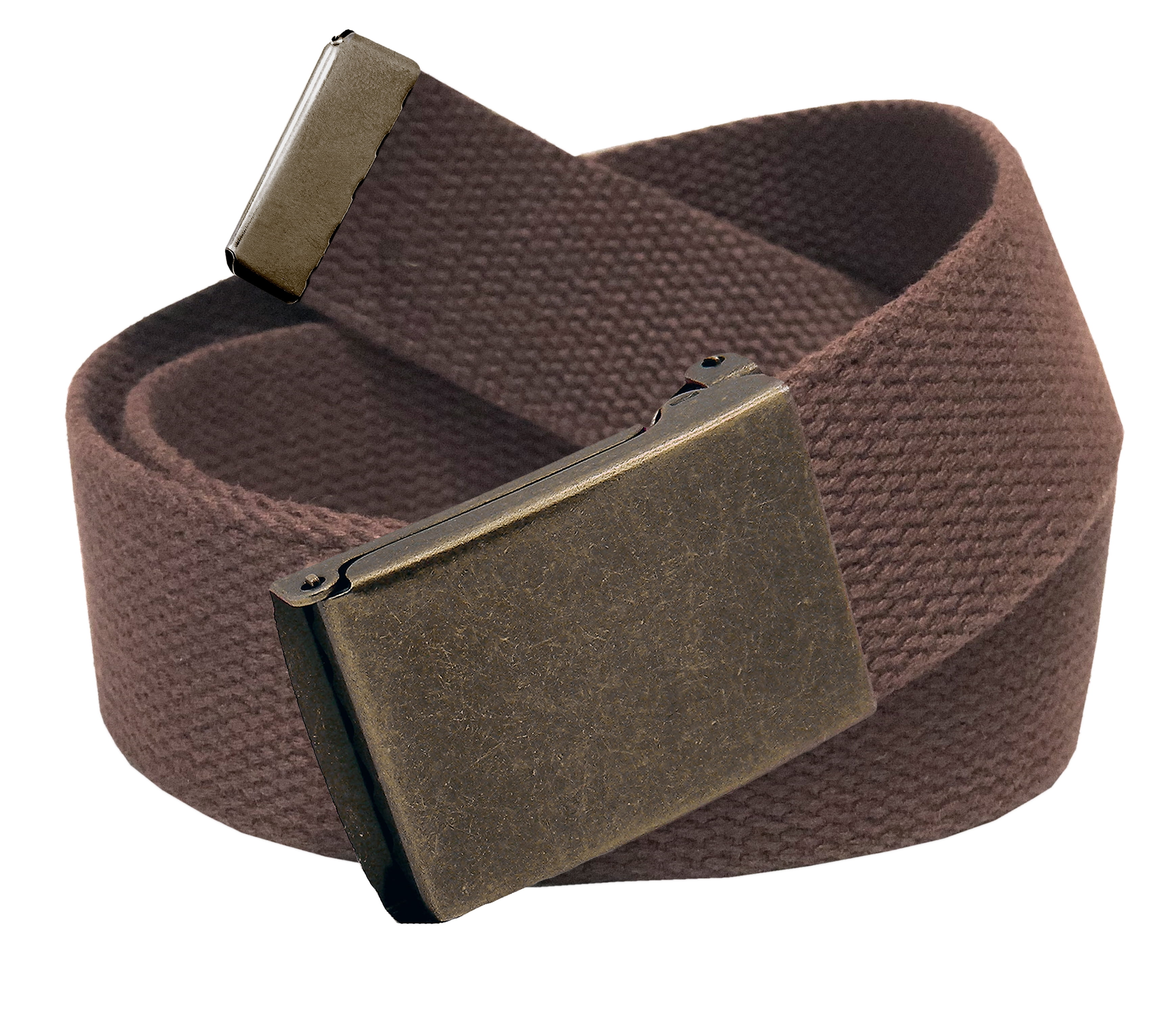 Build A Belt Men's Golf Belt in 1.5 Antique Gold Flip Top Buckle with