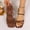 Brown, variant on Women's Strappy Sandals Summer 2026 Square Toe Solid Color Comfortable Versatile Elegant Dressy Dress Shoes Cute Vacation Ankle Strap Slip On Flat Sandals Purple 7.5