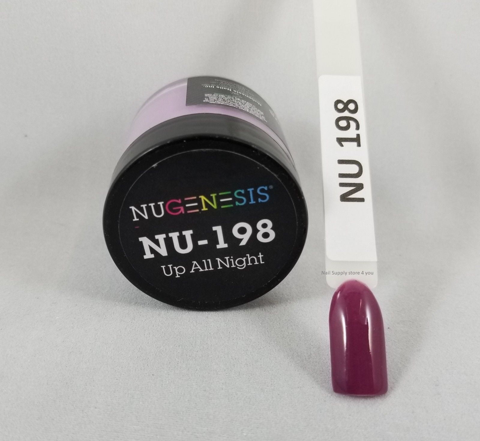 NUGENESIS Nail Color Dip Dipping Powder 1.5oz/jar NU198 UP ALL NIGHT