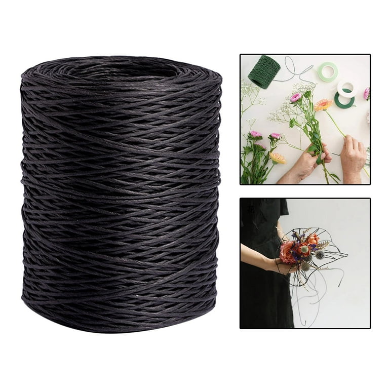 Efavormart 2 Pack - 20 Gauge Green Floral Wire 38Yards Paddle Wire for Flower Arrangements for DIY, Bouquet Wrapping, Craft Projects Finishing