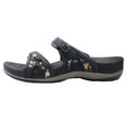thumbnail image 2 of GP Signature Slide Sandals for Women: 6875 Black-22, EU37 (US Size 6.5 - 7), 2 of 6