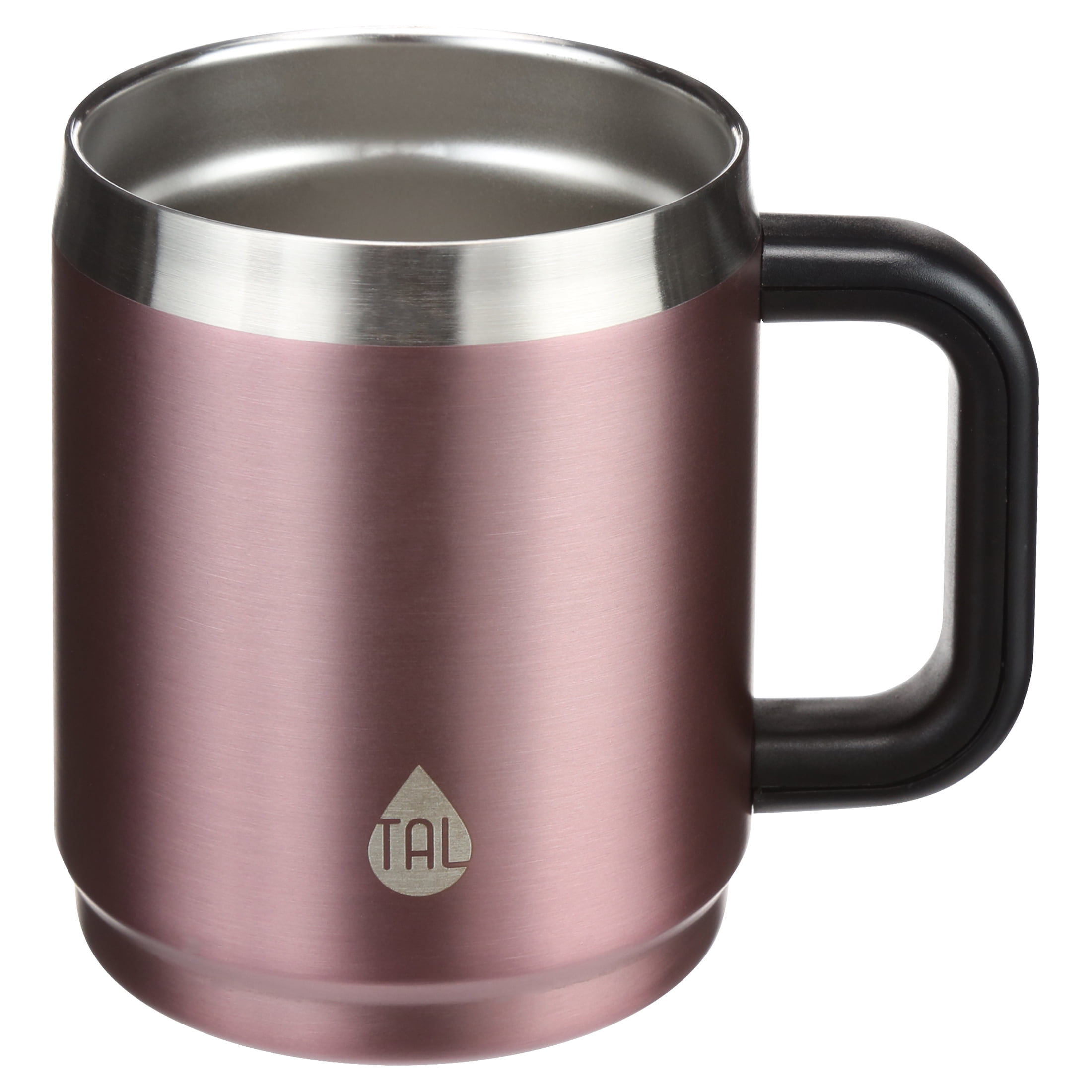 Tal Stainless Steel Boulder Coffee Mug 14oz, Bright Pink