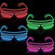 thumbnail image 3 of Gafas de obturador EL para fiesta de Halloween, gafas de obturador para fiesta de cerveza, concierto, gran evento, 3 of 5
