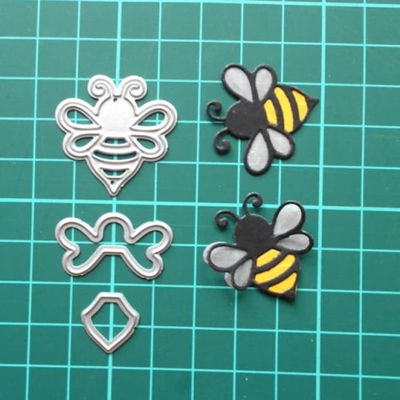 Troquel metálico Trdxxx con plantilla de abeja 4,5 x 4,4 cm
