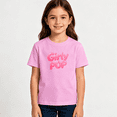 thumbnail image 2 of Girls Graphic Tees Girly Pop Balloon Text Kids T Shirt Trendy Cute 100% Cotton Short Sleeve Soft Tops 4-13Y, 2 of 5