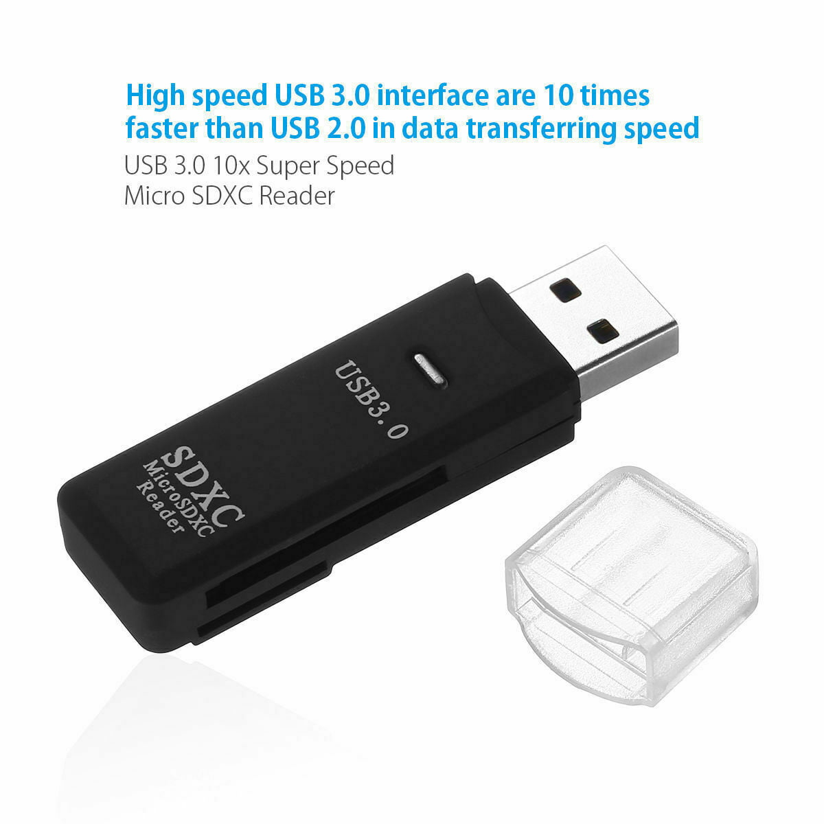 US 2 in 1 USB 3.0 High Speed Micro SD SDXC TF T-Flash Memory Card Reader adapter 