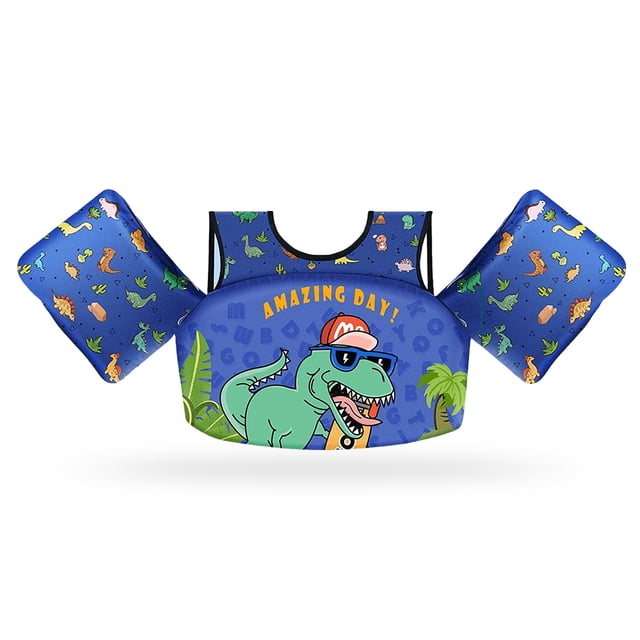 Chaleco de Natación Wdftyju para Niños de 5 a 8 Años Tyrannosaurus Rex