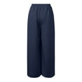 thumbnail image 7 of TYGHBN Womens Wide Leg Pants Flowy Summer Business Work Casual Beach Palazzo Pants Business Casual Pants for Women plus Size Wide Legged Pant Long Linen Pants Women Womens Pant Romper Casual Workout, 7 of 7
