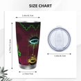 thumbnail image 4 of Saiise Geometry Dash Print Tumbler 20 Oz Stainless Steel Vacuum Insulated with Straw Coffee Cup for Home,Office,Outdoor Works Great for Ice Drinks and Hot Beverage, 4 of 8