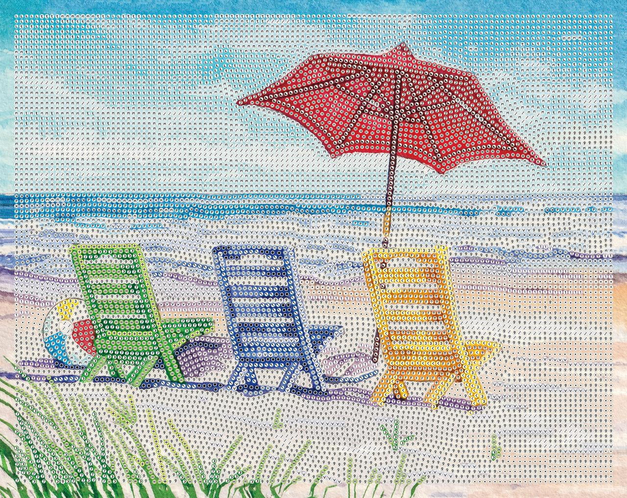 DIAMOND DOTZ® Beach Chairs Special Edition Diamond Painting Kit