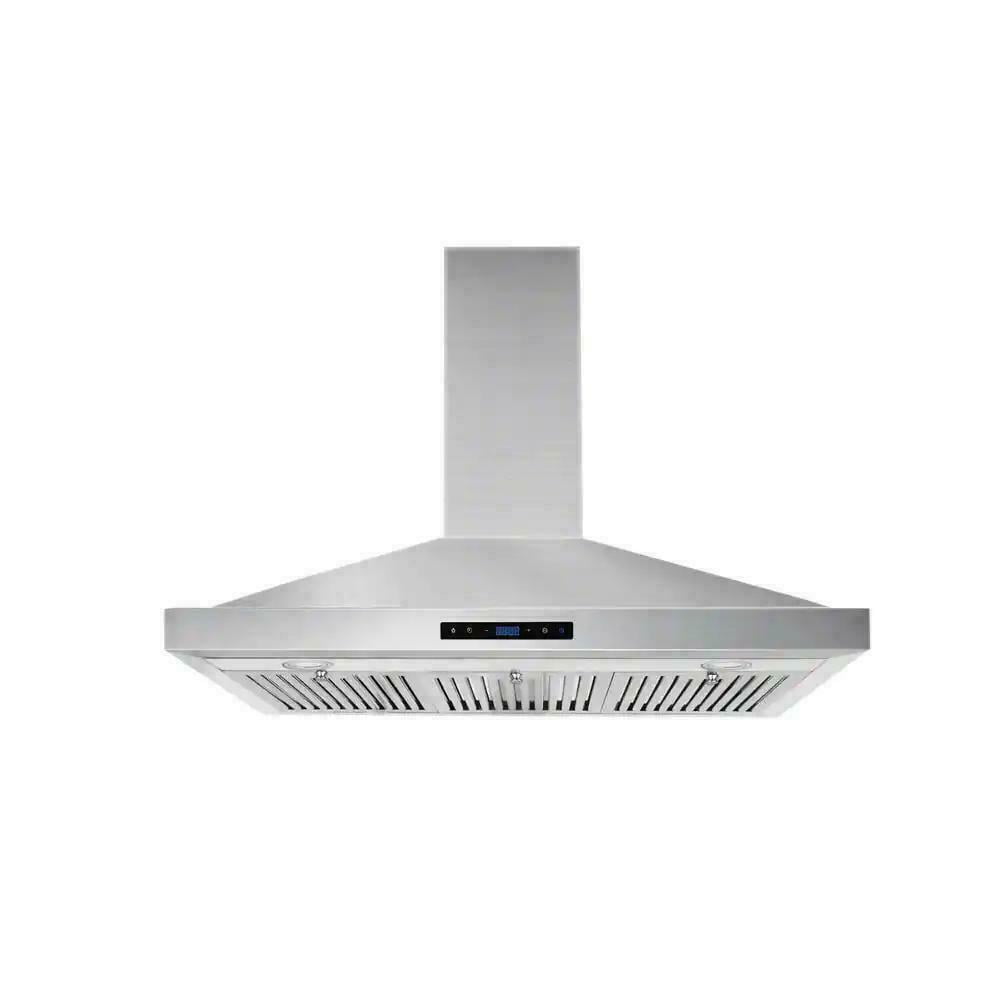OPEN BOX 500 CFM Under Cabinet Range Hood 30 In Stainless Steel LCD Controls 