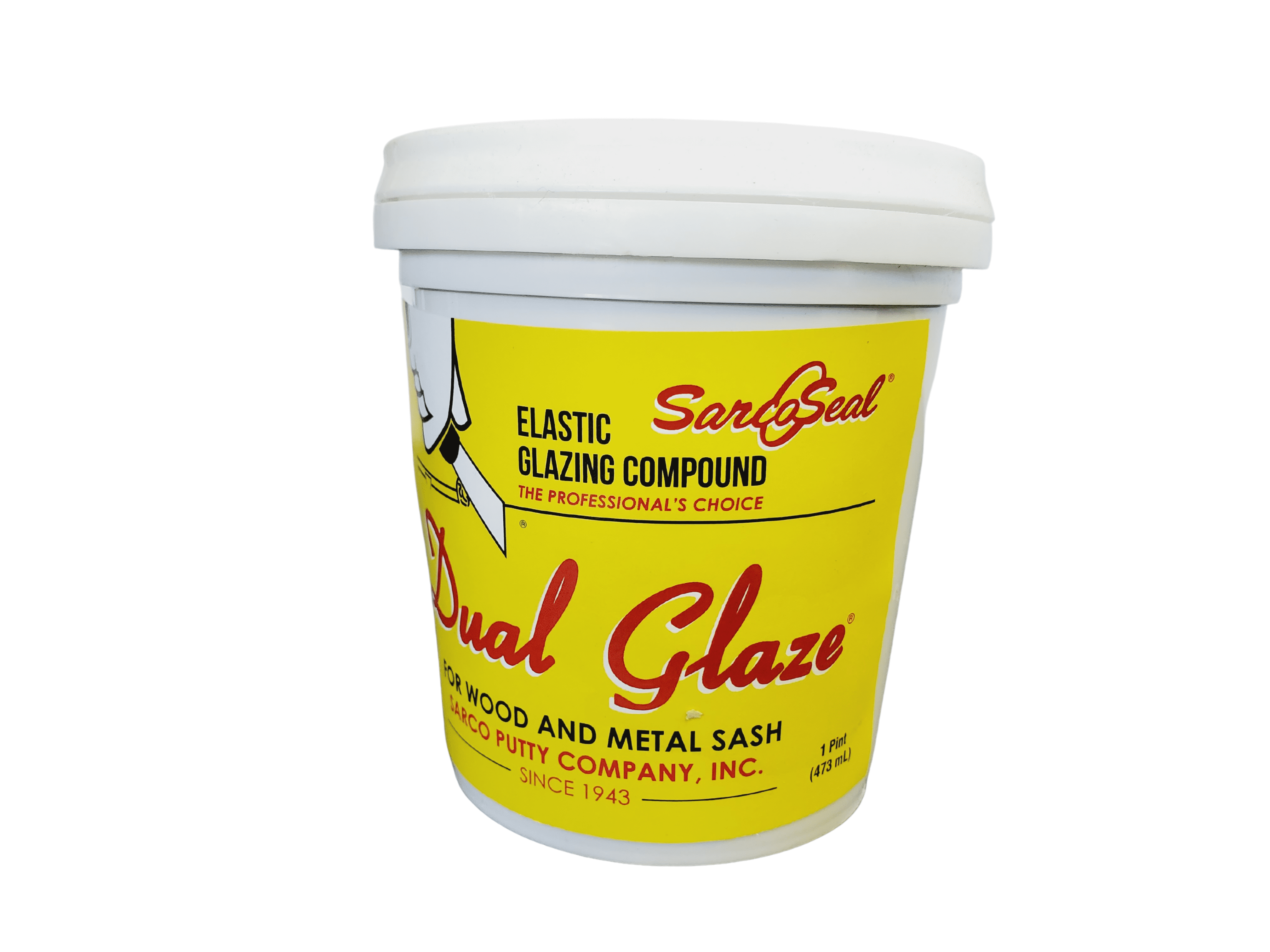 Sarco Dual Glaze Putty 1 Pint Window Glazing Putty Adheres to
