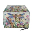 thumbnail image 2 of HELLHERO Dragonfly Flowers Print Toaster Cover for 4 Slice, Stain-Resistant Kitchen Appliance Protector, Washable Waterproof Bread Machine Cover, 2 of 8