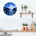 thumbnail image 4 of Blue Moon Wall Clock Battery Operated 16 Inch Modern Silent Non Ticking Decorative Wall Clocks for Kitchen Living Room Office, 4 of 7