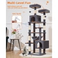 thumbnail image 3 of Árbol para Gatos Taoqimiao MS020SG 173 cm con 6 Postes para Rascar, 3 of 9