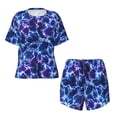 thumbnail image 2 of Yiaed Blue Lightning1 Print Short Sleeve Pajama Sets for Women Casual Crew Neck 2 Piece Lounge Sets Women's Short-Sleeved Pajama-X-Large, 2 of 5