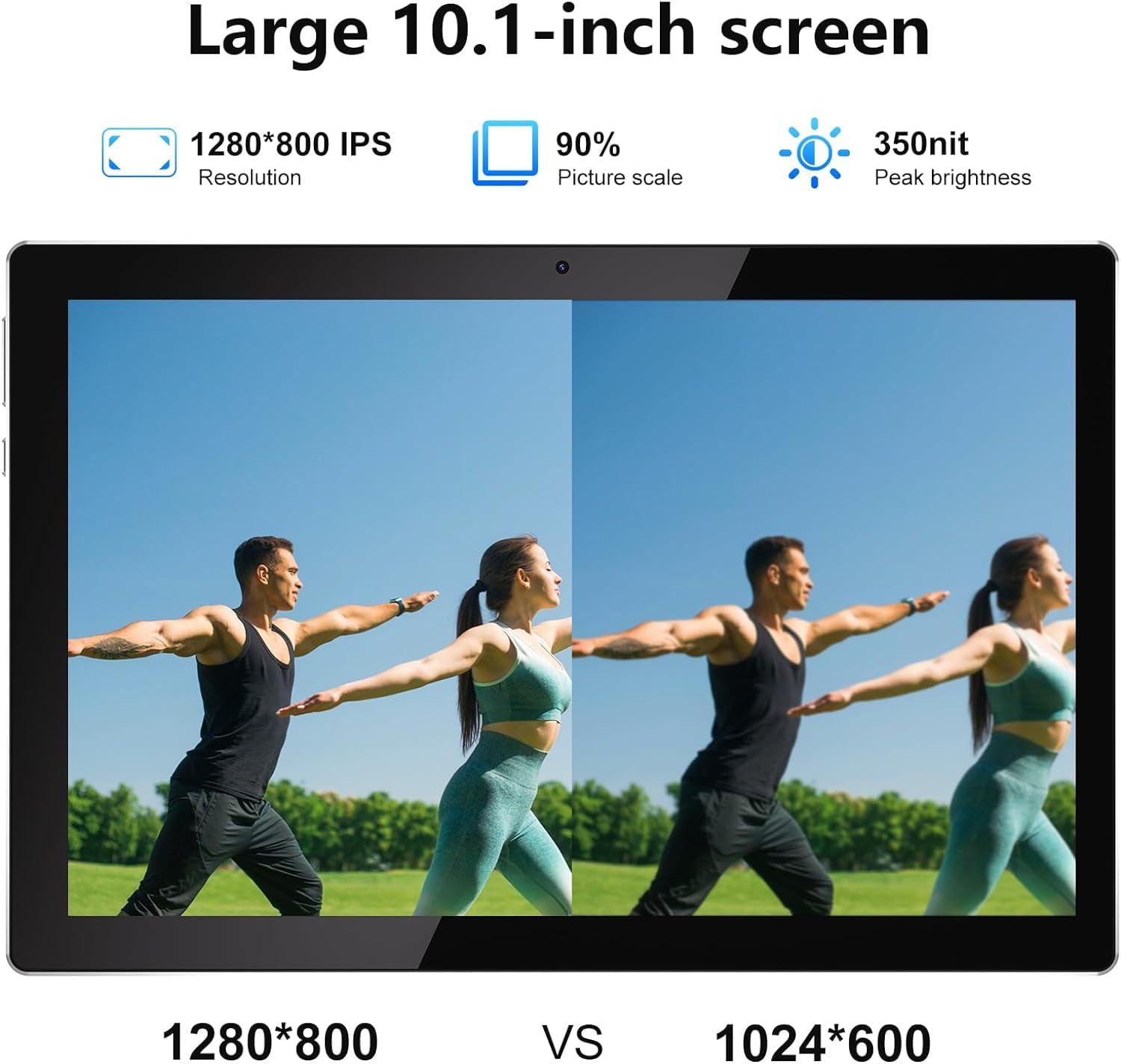 10 inch Android 13 Tablet, 8GB RAM+64GB ROM+512GB Expandable Computer Tablets PC, IPS Screen, 2+8MP Dual Camera, WiFi, BT, Google Certified Tablet