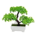 thumbnail image 5 of Bonsái artificial, decoración de plantas falsas, planta en maceta, decoración para el hogar y la Oficina, planta en maceta falsa (cedro verde), 5 of 5