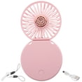 thumbnail image 1 of Neck Hanging Fan Rechargeable Handheld Fan Folding Desktop Fan Small Personal Fan, 1 of 9