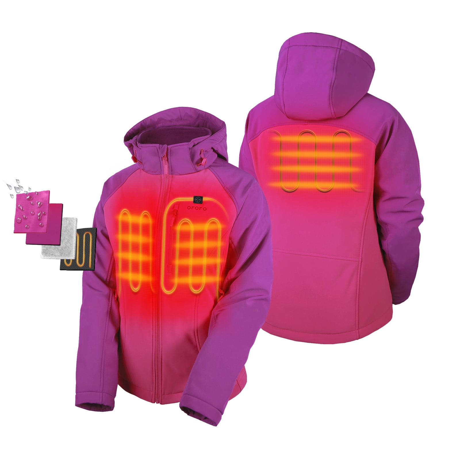 Heated Jacket With Battery Pack 