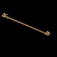thumbnail image 3 of Skinny Pin Barbell Gentleman Collar Tie Clip Clasp Bar Necktie Pin - Gold, 3 of 9