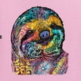 thumbnail image 2 of Wild Bobby, Funny Neon Sloth | Dean Russo Art Animal Lover Unisex Crewneck Sweatshirt, Light Pink, S, 2 of 5