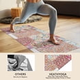 thumbnail image 4 of Pioneer Flower Floral Print Pattern Hot Yoga Mat Towel Non Slip for Hot Yoga - Quick-Drying Yoga Mat Cover with 4 Corner Pockets with Travel Bag - Hot Yoga Towel Non Slip 70"x26", 4 of 6