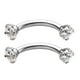 thumbnail image 2 of 2 piercings de acero inoxidable para labio, ceja, trago Blanco, 2 of 9