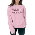 thumbnail image 2 of Vedolay Sweatshirt Hoodies for Women Fall Fashion 2023 Long Sleeve Pullover Tops Casual Crewneck Sweatshirts,Pink XL, 2 of 3