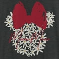 thumbnail image 2 of Women's Mickey & Friends Flower Minnie Racerback Tank Top Black Heather X Small, 2 of 4