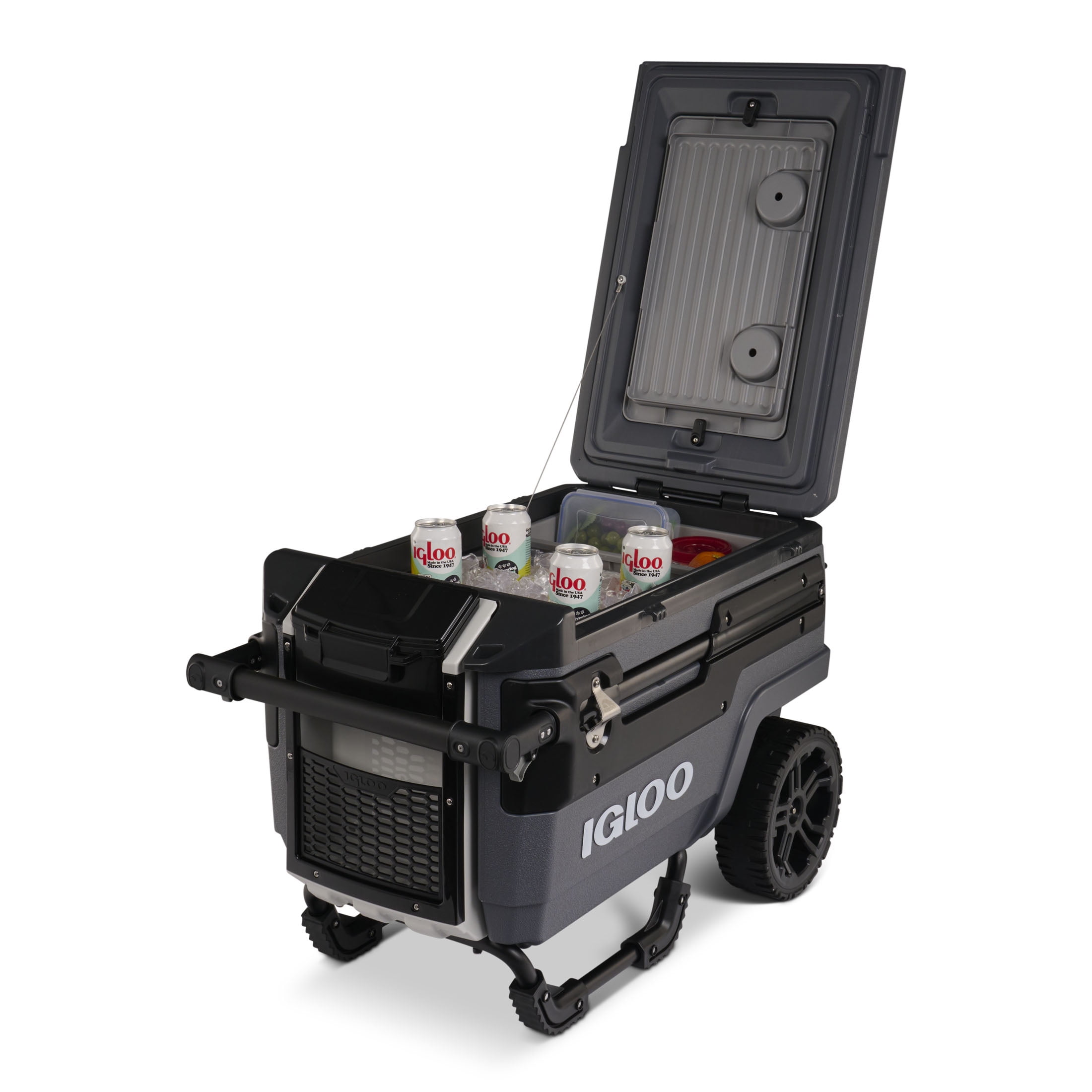Igloo 70 QT Trailmate Journey Rolling Cooler, Carbonite Gray
