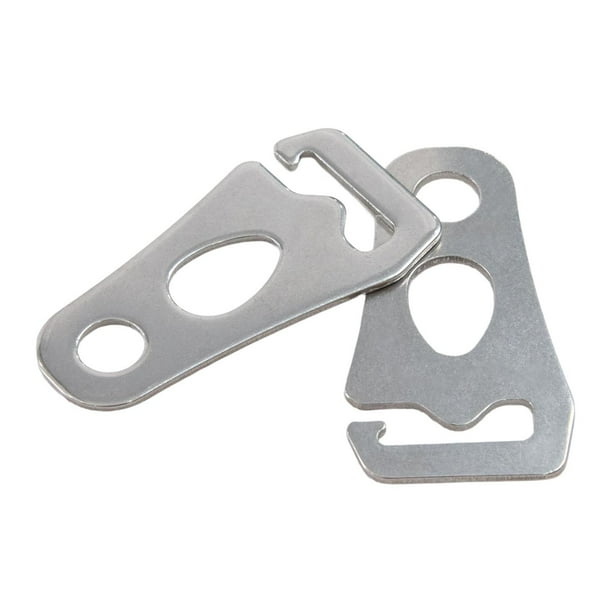 2 tensores de cuerda para tienda de campaña de 7 cm, hebillas de metal para cuerda de viento, equipo de camping para toldos de mochilero.